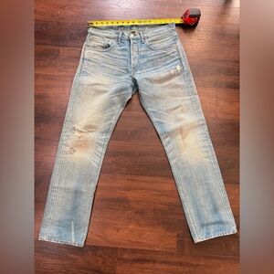 Ralph Lauren Double RL Light Blue Distressed Jeans